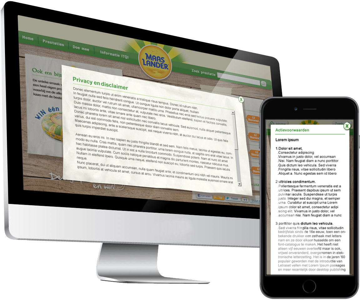 Offer page