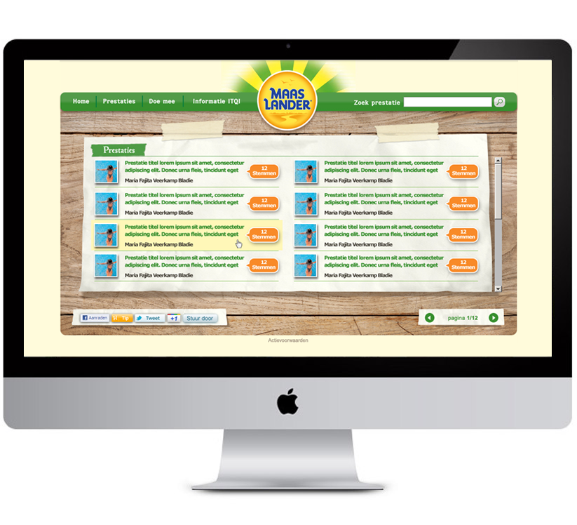 Offer page